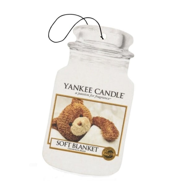 Yankee Candle Car Jar Air Freshener Soft Blanket White