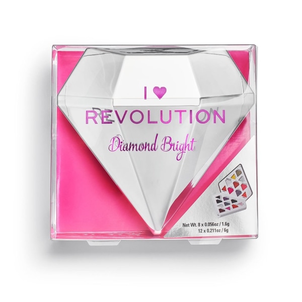 Makeup Revolution I Heart Revolution Diamond Bright Eyeshadow Pa Silver