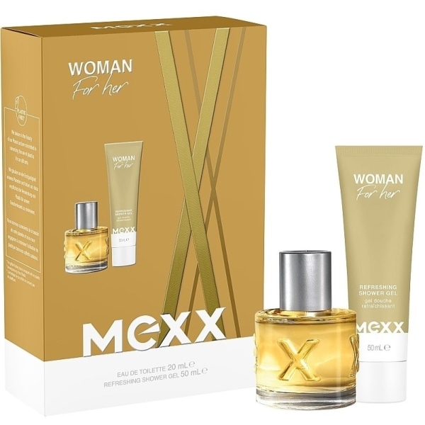 Giftset Mexx Woman Edt 20ml + Shower Gel 50ml Guld