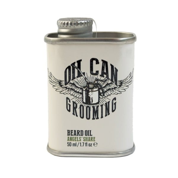 Oil Can Grooming Beard Oil Angels Share 50ml Transparent
