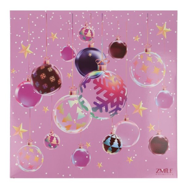 Zmile Cosmetics Advent Calendar 24 Windows Square '3D Christmas balls' Multicolor
