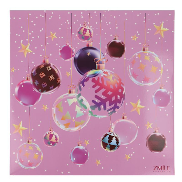 Zmile Cosmetics Advent Calendar 24 Windows Square '3D Christmas balls' multifärg