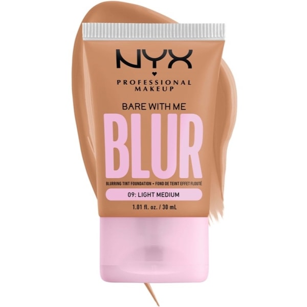 NYX PROF. MAKEUP Bare With Me Blur Tint Foundation 30ml 09 Light Medium Transparent
