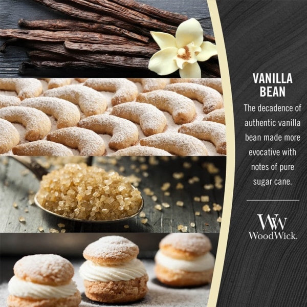 WoodWick Medium - Vanilla Bean Transparent