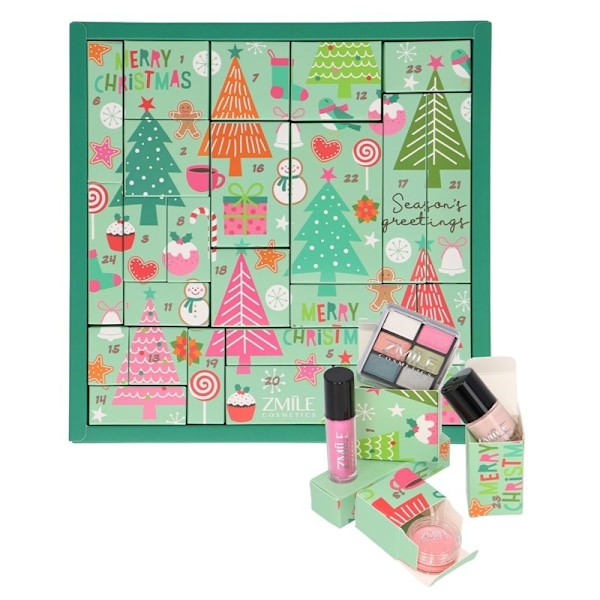 Zmile Cosmetics Beauty Advent Calendar Puzzle 'Pinetrees' Multicolor
