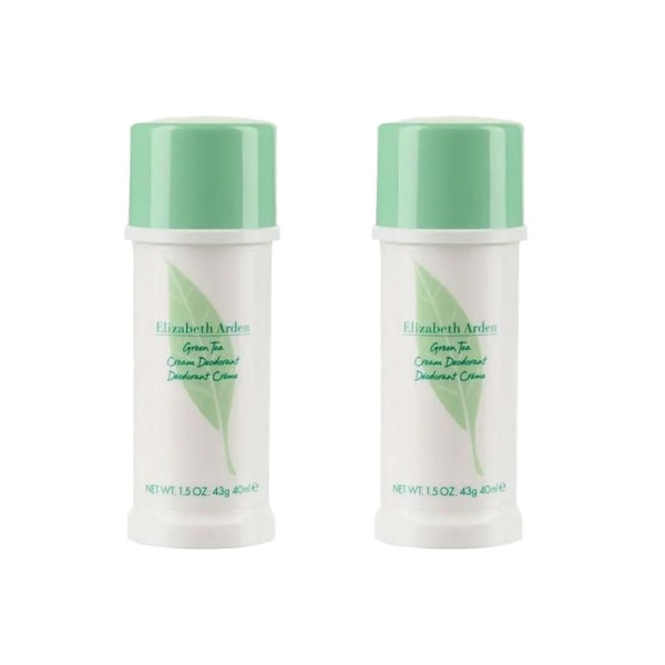 2-pack Elizabeth Arden Green Tea Cream Deodorant 40ml Transparent