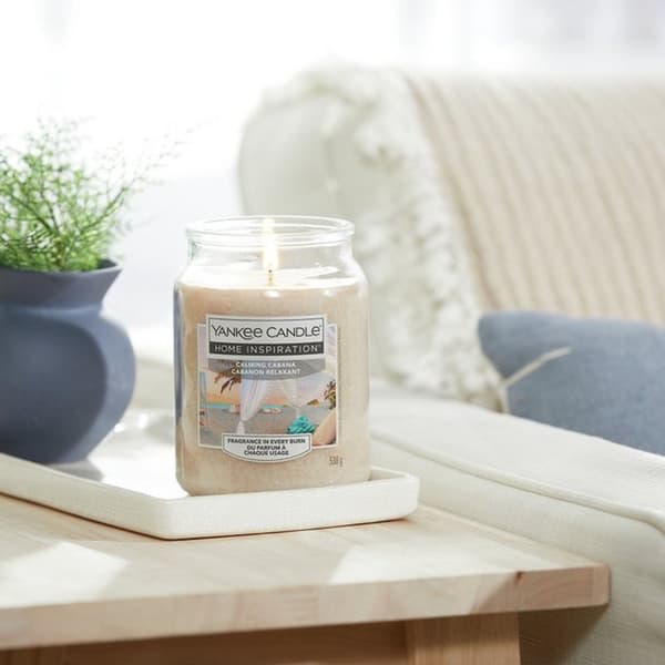 Yankee Candle Large Scented Candle Calming Cabana 538g Beige