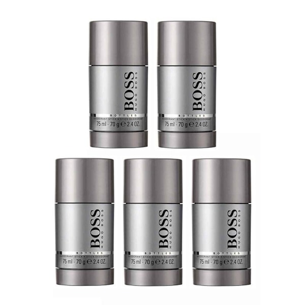 5-pack Hugo Boss Bottled Deostick 75ml Silver