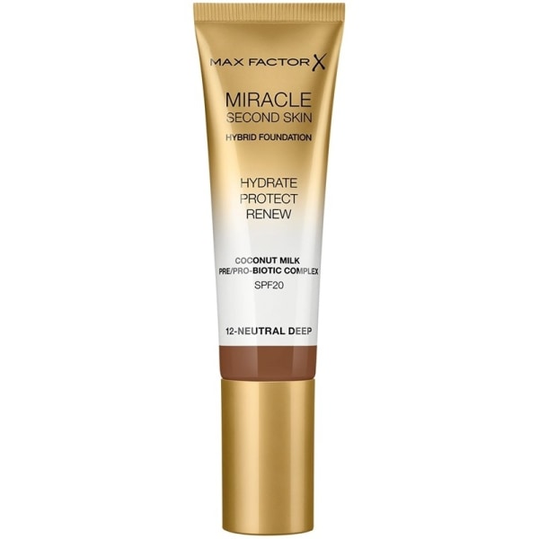 Max Factor Miracle Second Skin Foundation 12 Neutral Deep Beige