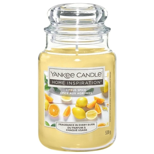 Yankee Candle Home Inspiration Large Citrus Spice 538g Yellow