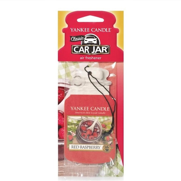 Yankee Candle Car Jar Air Freshener Red Raspberry Red