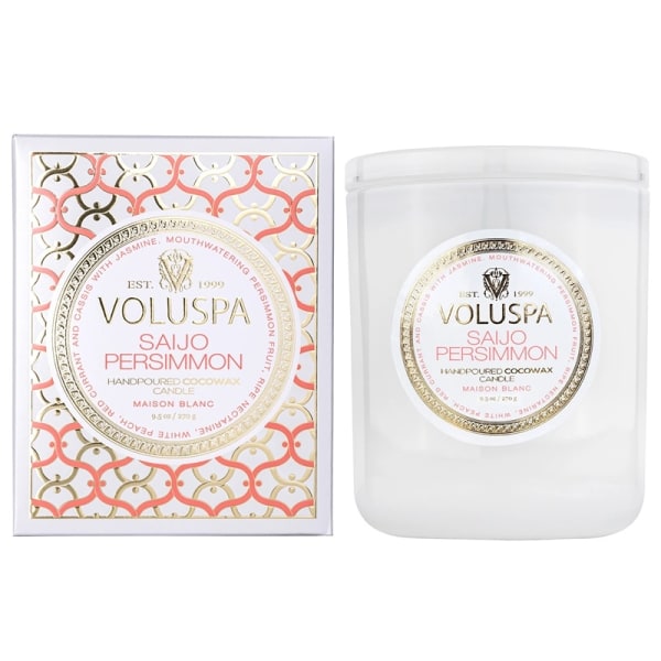 Voluspa Classic Candle Saijo Persimmon 269g White