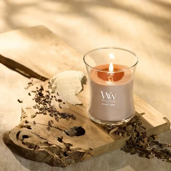 WoodWick Medium - Patchouli Creme Beige