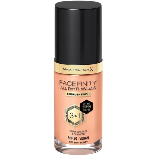 Max Factor Facefinity 3 In 1 Foundation 77 Soft Honey Transparent