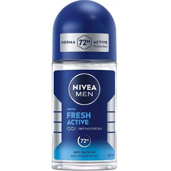 Nivea Men Fresh Active Roll On 50ml Blå