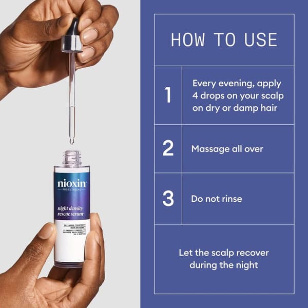 Nioxin Night Density Rescue Serum 70ml White