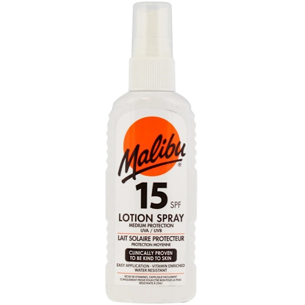 Malibu Sun Lotion Spray SPF15 100ml Vit