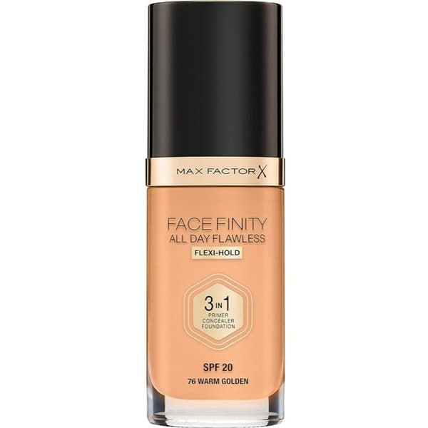 Max Factor Facefinity 3 In 1 Foundation 76 Warm Golden Transparent
