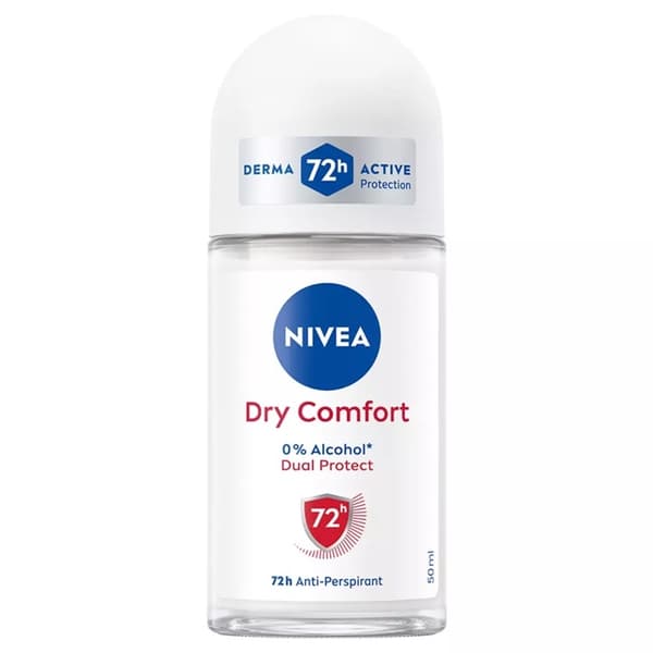 Nivea Dry Comfort Roll On 50ml White