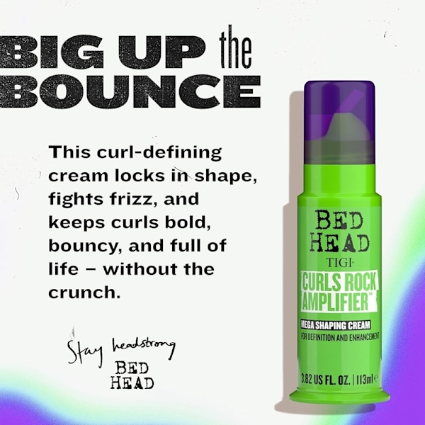 Tigi Bed Head Curls Rock Amplifier Curls Cream 113ml Green