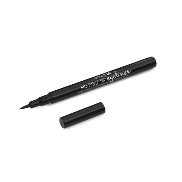 Beauty UK HD Felt Tip Liner - Intense Black 1.2ml Svart