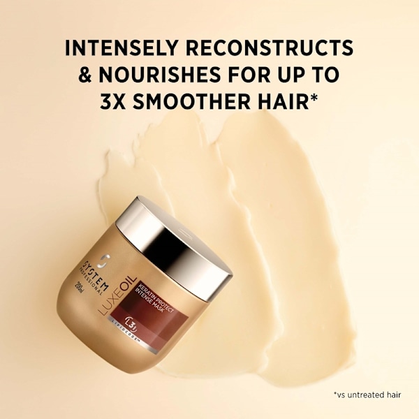 System Professional LuxeOil Keratin Protect Intense Mask 200ml Guld