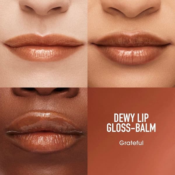 BareMinerals Dewy Lip Gloss-Balm Grateful Brun