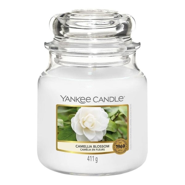 Yankee Candle Classic Medium Jar Camelia Blossom 411g White