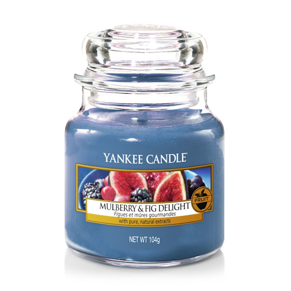 Yankee Candle Classic Small Jar Mulberry & Fig Delight 104g Mörkblå