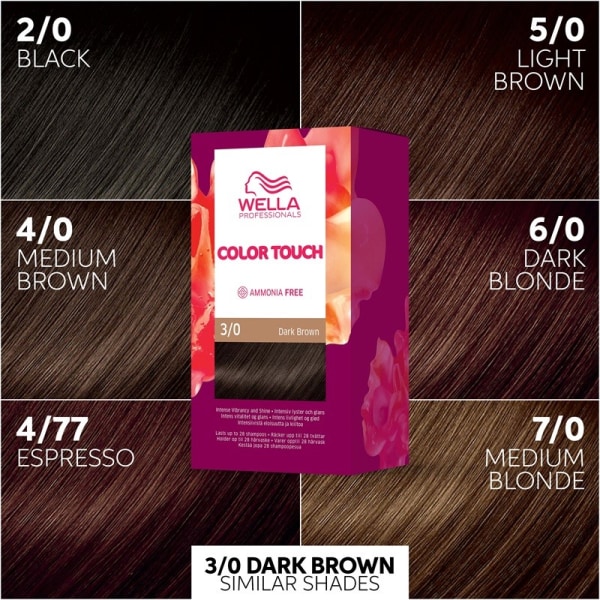 Wella Color Touch Pure Naturals 3/0 Dark Brown Brun