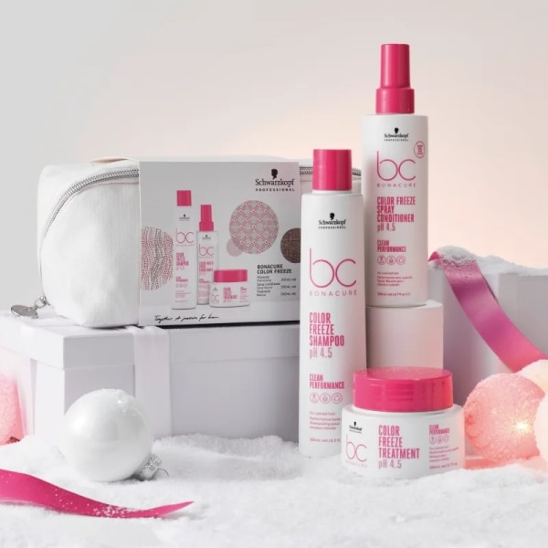 Giftset Schwarzkopf BC Bonacure Color Freeze 4pcs Rosa