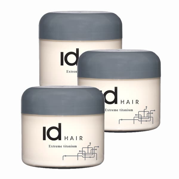 3-pack ID Hair Extreme Titanium Wax 90ml Ben vit