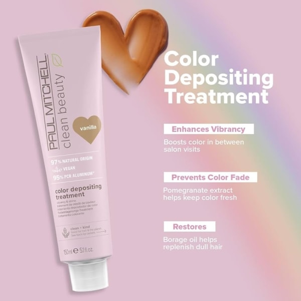 Paul Mitchell Clean Beauty Color Depositing Treatment Vanilla 15 Transparent