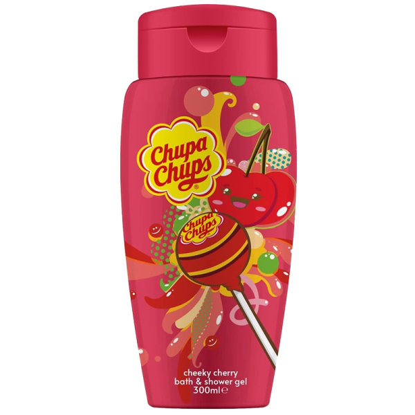 Chupa Chups Bath & Body Wash Cheeky Cherry 300ml Red