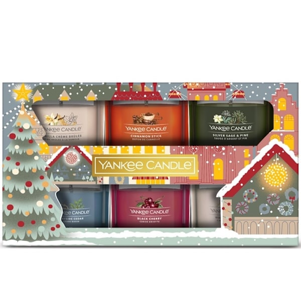 Giftset Yankee Candle Passport To The Holidays 6-pack multifärg