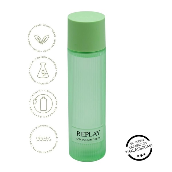 Replay Earth Made Amazonian Green Edt 200ml Blå
