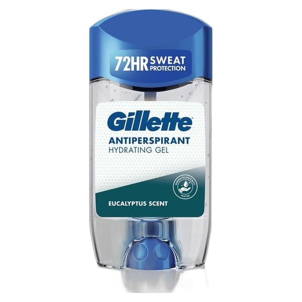 Gillette Eucalyptus Antiperspirant Gel 70ml Blue