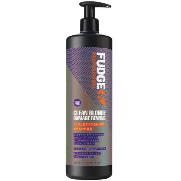 Fudge Clean Blonde Damage Rewind Violet-Toning Shampoo 1000ml Lila