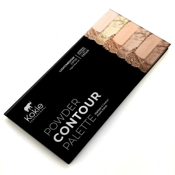 Kokie Powder Contour Palette Light/Medium Multicolor