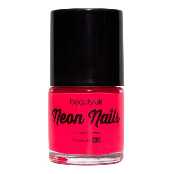 Beauty UK Neon Nail Polish - Pink Transparent