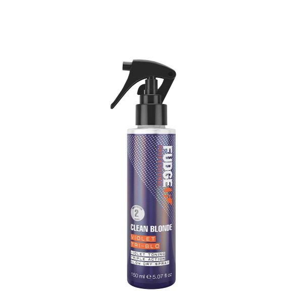 Fudge Clean Blonde Violet Tri-Blo Violet Toning Blow Dry Spray 1 Transparent