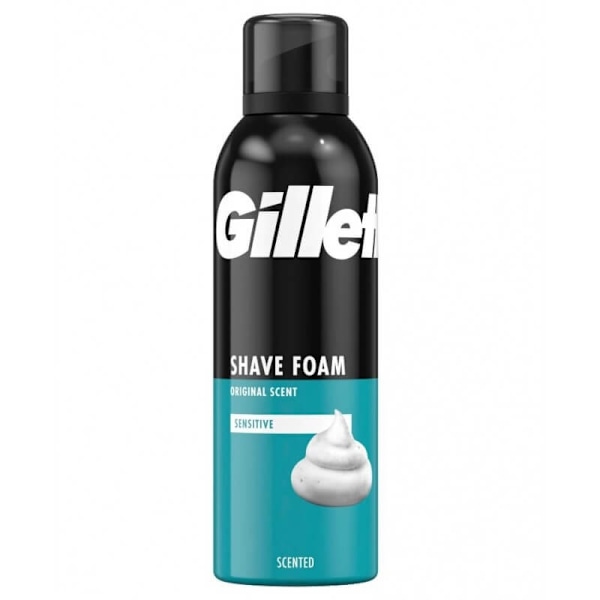 Gillette Sensitive Shave Foam 200ml Svart