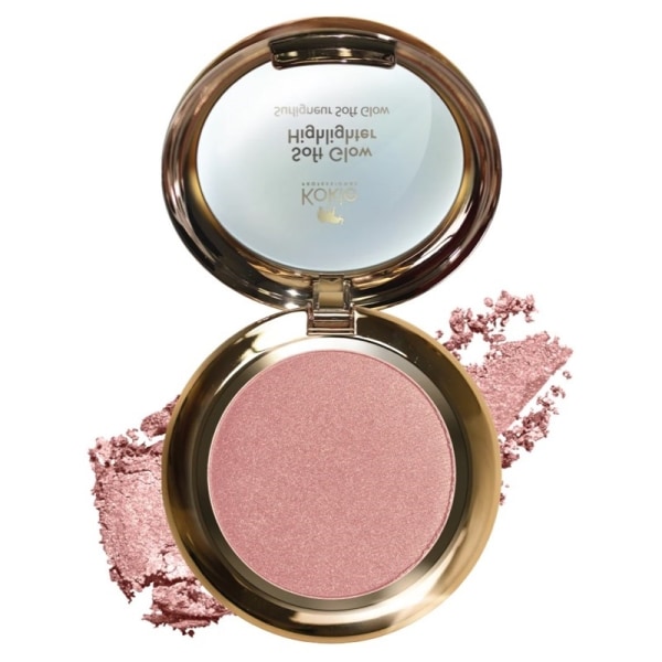 Kokie Soft Glow Highlighter - Rosy Pink gold