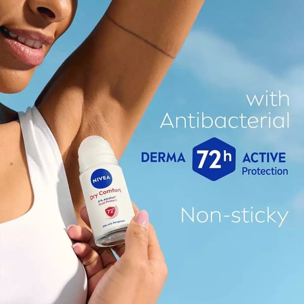 Nivea Dry Comfort Roll On 50ml White