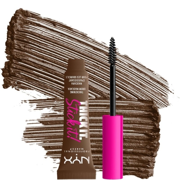 NYX PROF. MAKEUP Tyk det. Hold det fast! Brow Mascara - Brunette Transparent