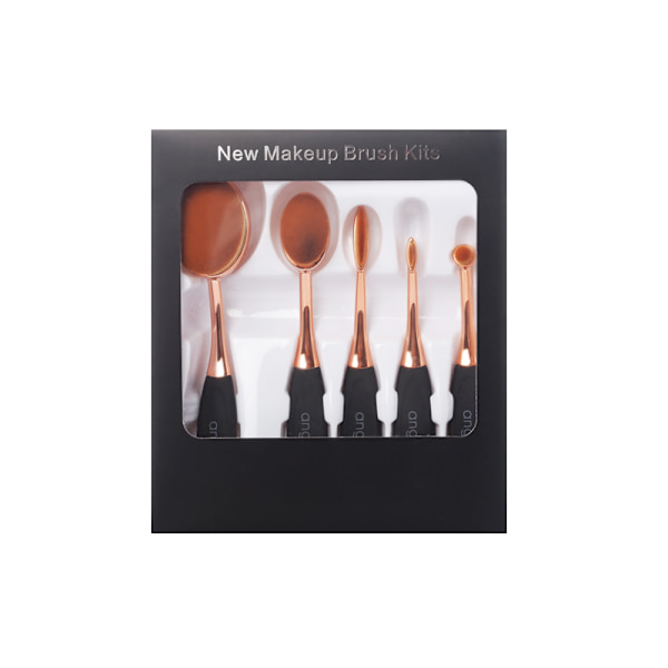 angie-L Oval Brush Set Transparent