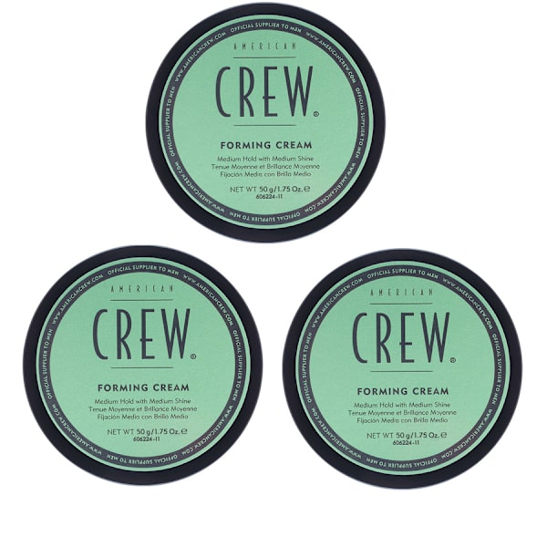 3-pack American Crew Forming Cream 85g Transparent