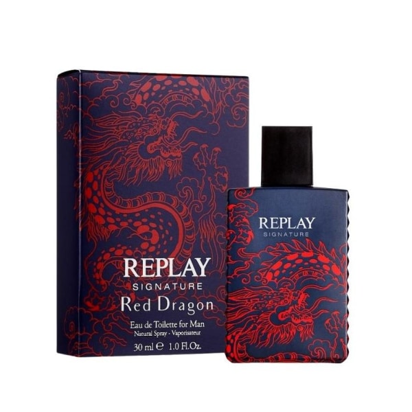 Replay Signature Red Dragon For Man Edt 30ml Blue