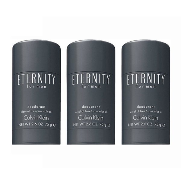 3-pack Calvin Klein Eternity For Men Deostick 75ml Grey