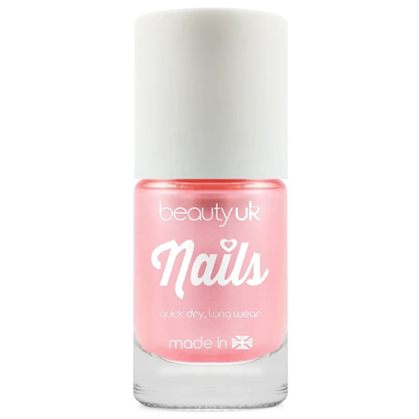 Beauty UK Candy Pearl Nail Polish - Pink Transparent